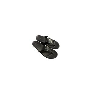 Crocs Black Thong Flip Flops Sandals with Charm Casual‎ Comfortable Shoes